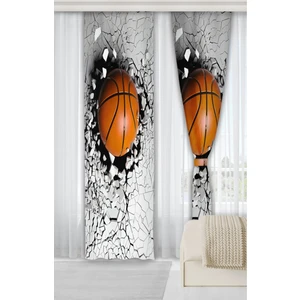 Basket Çift Kanatlı Çocuk Odası Fon Perde