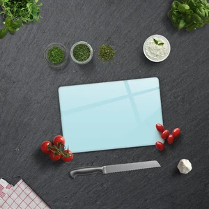 Düz Renk - Pudra Mavi | Cam kesme Tahtası - Cam Kesme Tablası | 20cm x 30cm