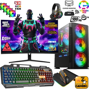 RX30 Intel Core I5-12400F 16 GB Ram 1 Tb M.2 Nvme SSD 8gb RX580 24" 180Hz Oyuncu Masaüstü Bilgisayar