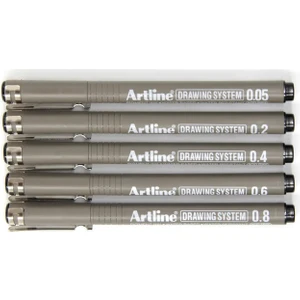 Teknik Çizim Kalemi 5li Set No2