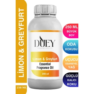Limon&greyfurt Uçucu Yağ 250 ml Mum Esansı, Oda Kokusu, Hava Nemlendiricisi, Çamaşır Kurutma Topu
