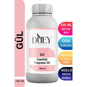 Gül Uçucu Uçucu Yağ 250 ml Mum Esansı, Oda Kokusu, Hava Nemlendiricisi, Çamaşır Kurutma Topu