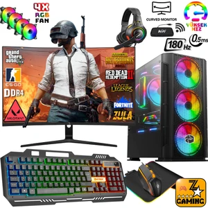 GTX45 Intel Core I5-12400F 16 GB Ram 512 GB M.2 SSD + 1tb HDD 6gb 192BIT GTX1660 24" 180Hz Oyuncu Masaüstü Bilgisayar
