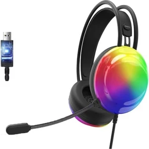 G30B Rgb Işıklı Siyah Kulak Üstü Kablolu Gaming Kulaklık