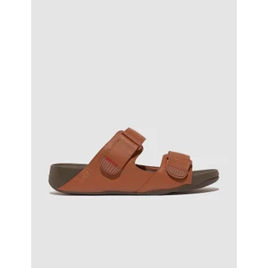 FitFlop GOGH MOC L05 Hakiki Deri Taba Erkek Terlik