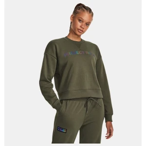 Under Armour Kadın Project Rock Heavyweight Terry Leg Day Bisiklet Yaka 1380195-390