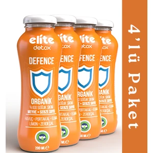 Elite Naturel Organik Detox Defence  Meyve Suyu 200 ml
