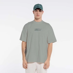 Friday Offset Pika Erkek Mint Yeşil %100 Pamuk Bisiklet Yaka Ekstra Oversize Tişört