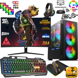 RTX40 Intel Core I5-12400F 16 GB Ram 256GB M.2 SSD + 1tb HDD 6GB RTX3050 192BIT 24" 180Hz Oyuncu Masaüstü Bilgisayar