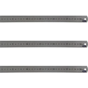 Mas 2330 Çelik Cetvel 30CM - 3 Adet