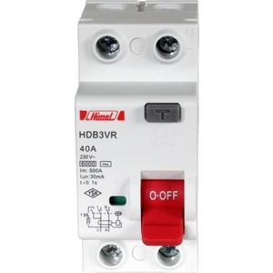 6kA 30mA 40A 1P+N Kaçak Akım Rölesi / HDB3VR240SC