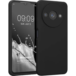 Matte Silicone Xiaomi Redmi A3 Kılıf Siyah