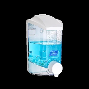 TP-193 Hazneli Sıvı Sabunluk - Sıvı Sabun Dispenseri - Şampuan Aparatı - 400 Ml. - Şeffaf