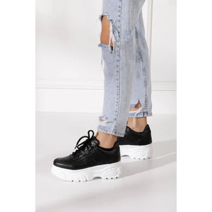 Günlük Kadın Spor Ayakkabı Yüksek Taban 6 cm Sneaker Siyah - Beyaz - Bej - Rugan - Süet 001