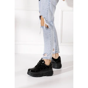 Günlük Kadın Spor Ayakkabı Yüksek Taban 6 cm Sneaker Siyah - Beyaz - Bej - Rugan - Süet 001