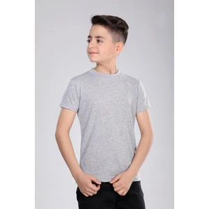 Çocuk Pamuk Basic Kısa Kollu Baskısız Tişört MRN250102VF