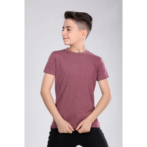 Çocuk Pamuk Basic Kısa Kollu Baskısız Tişört MRN250102VF