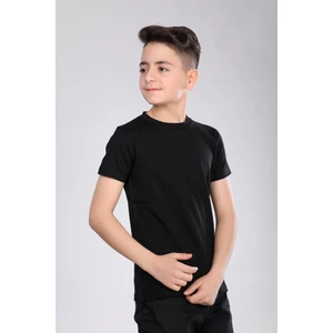 Çocuk Pamuk Basic Kısa Kollu Baskısız Tişört MRN250102VF