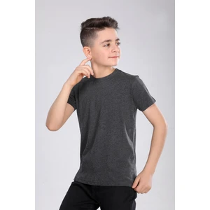 Çocuk Pamuk Basic Kısa Kollu Baskısız Tişört MRN250102VF