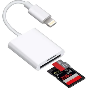 Coverzone Lightning Girişli iPhone 11 12 13 14 Uyumlu Kart Okuyucu Sd Kart Adaptörü Tf Kart Okuyucu Disk Adaptörü Mobil Kart Okuyucu Hızlı Aksesuarları Bağlayın S101