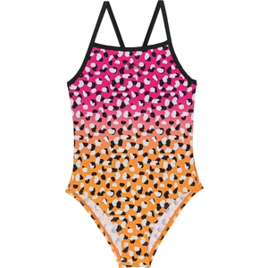 Thin Strap JN43 Kız Çocuk Mayo Kırmızı / Siyah