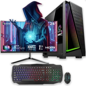 E-Vix Triton İ5-3470 16GB 256GB SSD Rx 580 8gb 24" Oyuncu Masaüstü Bilgisayarı