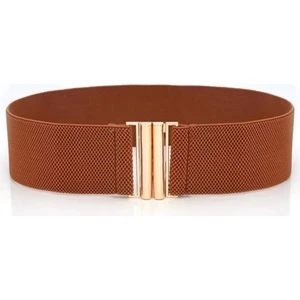 Brand & Belt Gold Tokalı Lastikli Kemer Modeli