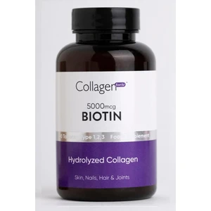 Collegen Forte Platinum Collagen Biotin 5000MCG & Kolajen 1500MG x 90 Tablet, Saç Vitamini Güçlendirici Gıda Takviyesi