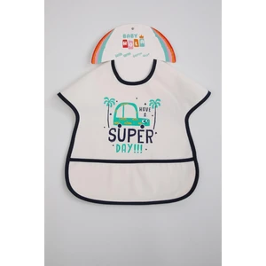 Babyhola 0-6 Yaş Büyük Boy Su Geçirmez Cepli BLW Mama Önlüğü Aktivite Önlüğü 1000