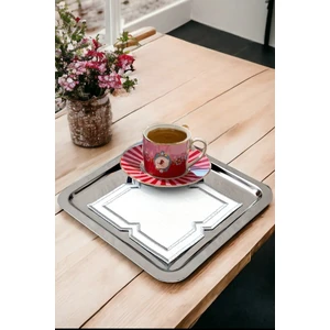 2'li Gümüş Sunum Kokteyl Peçetesi