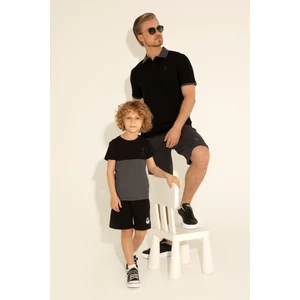 U.S. Polo Assn. Erkek Çocuk Siyah Şort (Örme) 50288130-VR046