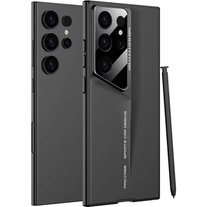 M.tk moveteck Samsung Galaxy S23 Ultra Kılıf Parlak Kamera Çerceve Korumalı Ultra Ince Hayalet Sert Kapak Rubber