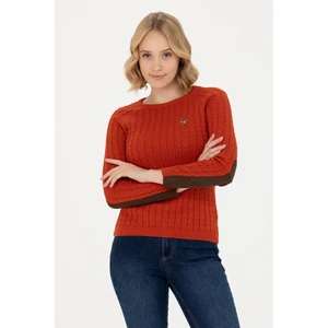 U.S. Polo Assn. Kadın Kiremit Kazak /Triko 50269010-VR031