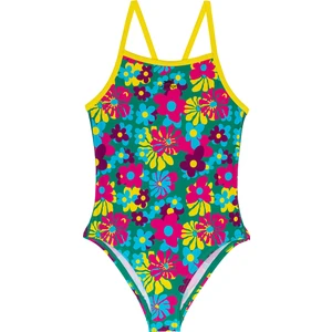 Thin Strap JN43 Kız Çocuk Mayo Kırmızı / Siyah