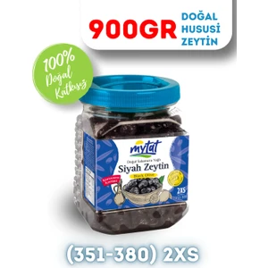 Doğal Gemlik Hususi Siyah Zeytin 900 gr (351-380) 2XS