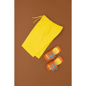 U.S. Polo Assn. Erkek Çocuk Sarı Örme Şort 50279633-VR044