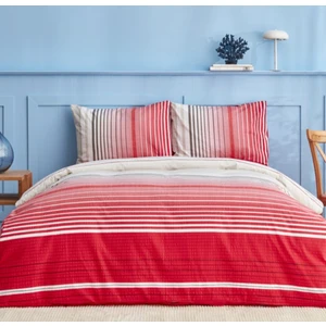 Nautica Home Olympus Stripe Çift Kişilik Nevresim Takımı Red