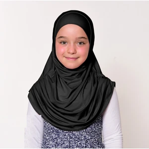 Zehranur Hijab Tek Parça Viskon Çocuk Pratik Şal/Eşarp (6-11 Yaş)
