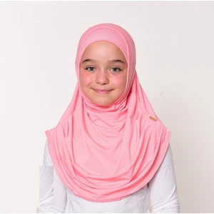 Zehranur Hijab Tek Parça Viskon Çocuk Pratik Şal/Eşarp (6-11 Yaş)