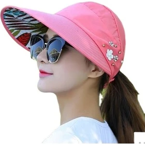 Dlloer Yaz Eğlence Seyahat Uv Koruma Katlanabilir Güneş Şapkası Güneş Şapkası Kadın Güneş Şapkası (Yurt Dışından)