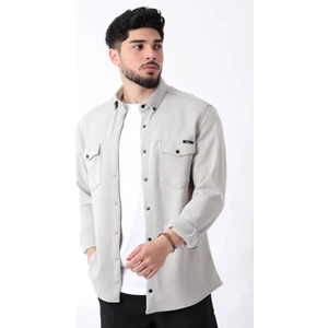 Stil Kombin Çift Cep Kapaklı Örme Gömlek Xc U16805_40335