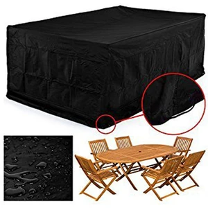 Cover Masa Sandalye Yağmur Toz Kir Önleyici Branda Bahçe Mobilya Koruma Örtüsü Kılıfı Su Geçirmez 200 x 160 x 80