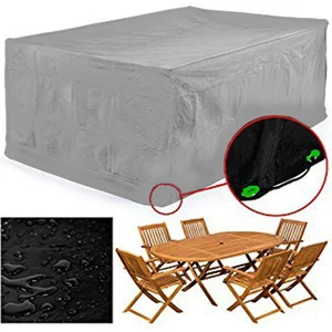 Cover Masa Sandalye Yağmur Toz Kir Önleyici Branda Bahçe Mobilya Koruma Örtüsü Kılıfı Su Geçirmez 200 x 160 x 80