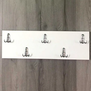 Modilayn Manolya Ahşap 10'lu  Duvar Askısı 17X50 cm Kapı Arkası Amerikan Askı