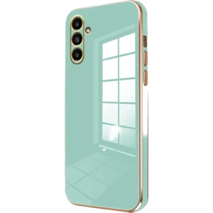 Samsung Galaxy M15 5g Kılıf Bark Parlak Silikon Renkli Kamera Korumalı Yeşil