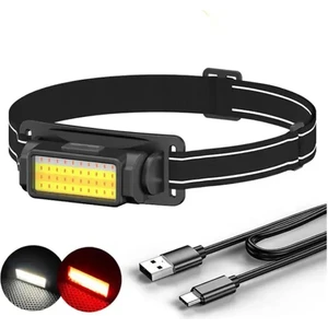 WT-650 Şarjlı Kafa Lambası 50 Cob LED 300 Lümen 5 Mod Aydınlatma