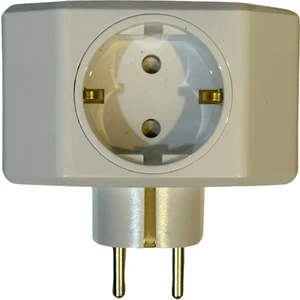 Üçlü Topraklı Fiş Priz Yonca Plus Beyaz