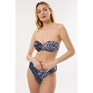 4600 Lacivert Straplez Bikini Takımı
