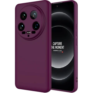Case 4u Xiaomi Mi 14 Ultra Kılıf Kamera Korumalı Içi Kadife Logosuz Mara Lansman Silinebilir Kılıf Koyu Mor