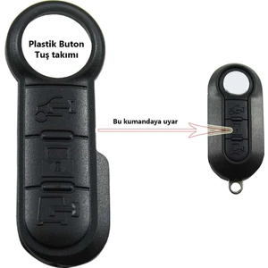 Fıat Doblo Ducato 500 Plastik Buton Kumanda Kabı Butonu Araba Anahtar Plastik Buton Tuş Takımı